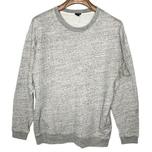 J. Crew‎ Black Label Sweater Long Sleeve Heather Gray Top Knit Sweatshirt XS
